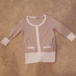 Tan and Cream Knit Top